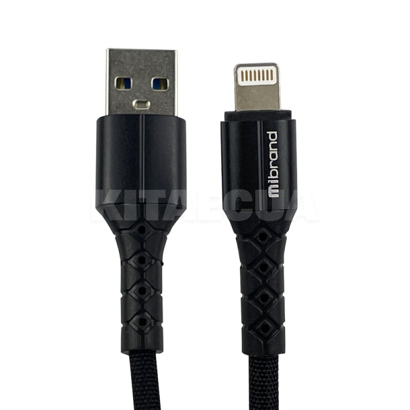 Кабель USB - Lightning 2A MI-32 0.5м черный Mibrand (MIDC/3205LB)