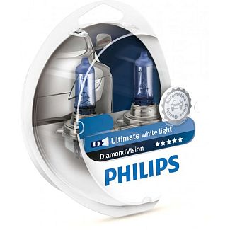 Галогенні лампи H11 55W 12V Diamond Vision комплект PHILIPS