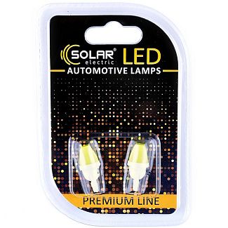 LED лампа для авто Premium Line W2.1x9.5d 12V 6500K (комплект) Solar