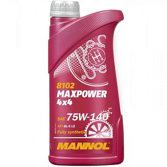 Масло трансмісійне синтетичне 1л 75W-140 Maxpower 4x4 Mannol