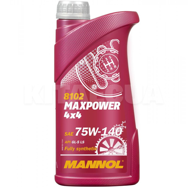 Масло трансмісійне синтетичне 1л 75W-140 Maxpower 4x4 Mannol (MN8102-1-Mannol)