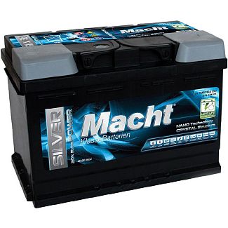 Автомобільний акумулятор Silver 75Ач 750А "+" справа MACHT