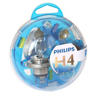 Галогенні лампи H4 55W 12V комплект PHILIPS