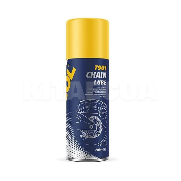 Смазка синтетическая белая для цепей 200мл Chain Lube Mannol (7901)