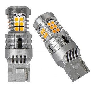 Светодиодная лампа U24 12V W21W 2200K (компл.) AMS