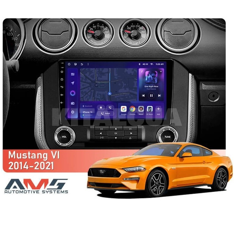 Штатна магнітола MOSS M3 4+32 ГБ 9" Ford Mustang 6 S550 2014-2023 (F1) AMS (49887) - 2