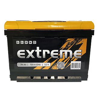 Аккумулятор автомобильный 74Ач 720А "+" справа EXTREME