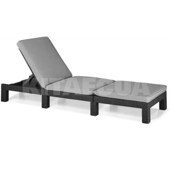 Шезлонг пластиковый Keter Daytona серый до 110 кг Allibert (8711245152851)