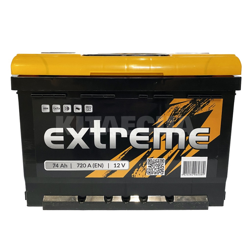 Аккумулятор автомобильный 74Ач 720А "+" справа EXTREME (EXT 6CT-74A(0))