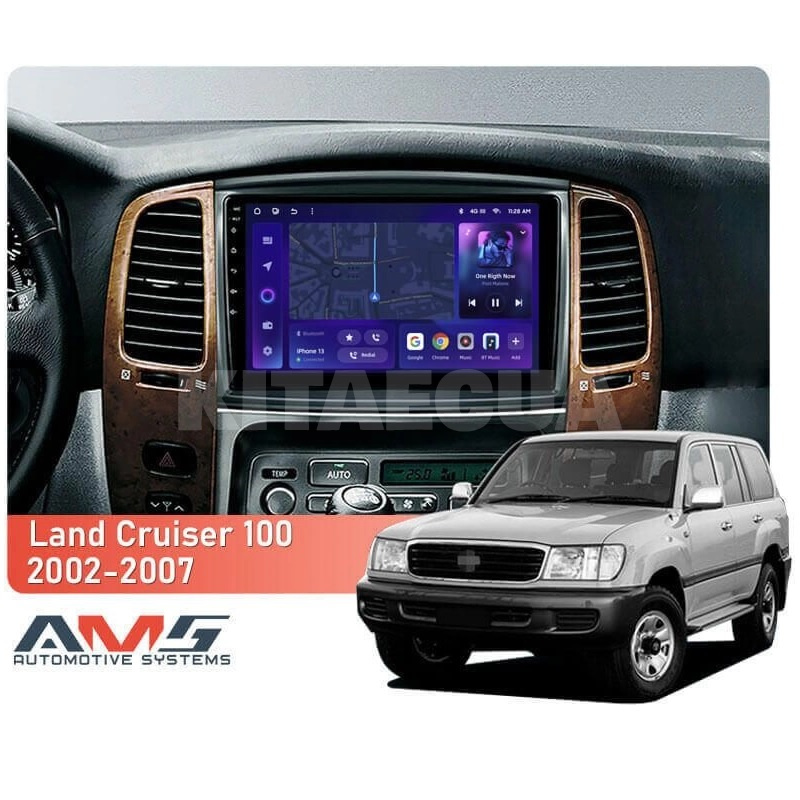 Штатна магнітола MOSS M3 4+32 ГБ 10" Toyota Land Cruiser LC 100-B 2002-2007 (B) AMS (50916) - 2