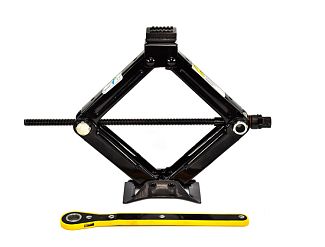 Домкрат механічний ромбовидний 1.5 т (95мм-390мм) LAVITA