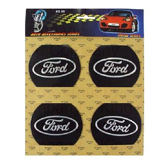 Наклейка на колпаки "FORD" черные 4шт. KING COMPANY