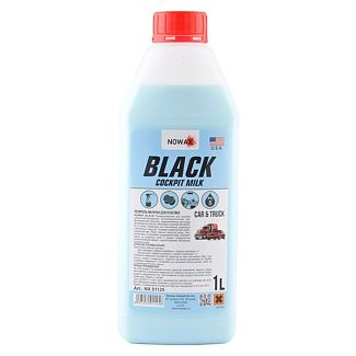 Поліроль-молочко для пластику 1л Black Cockpit Milk NOWAX