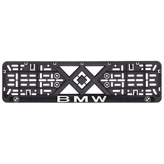 Рамка номерного знака пластик, з рельєфним написом BMW VITOL