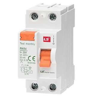 Устройство защитного отключения 25А 6 кА 30мА 2P RKN LS Electric