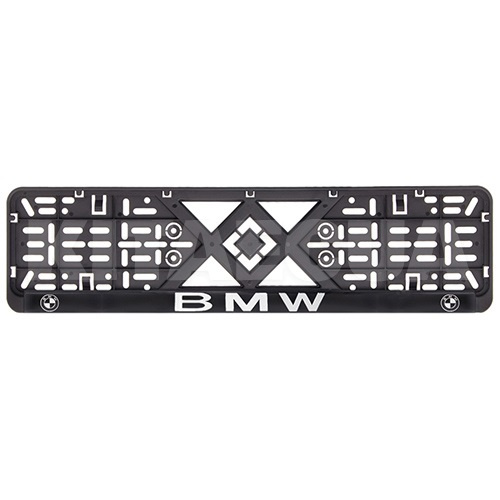 Рамка номерного знака пластик, з рельєфним написом BMW VITOL (50253)
