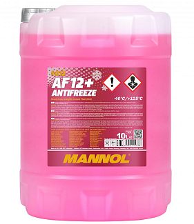 Антифриз красный 10л AF12+ Longlife -40°C Mannol