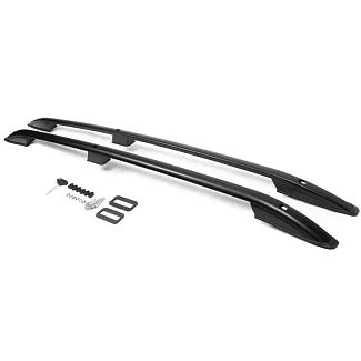 Багажник на крышу (рейлинги) черные Peugeot Partner 2008-2018г Erkul