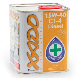 Масло моторное минеральное 1л 15W-40 Atomic Oil CI-4 Diesel XADO