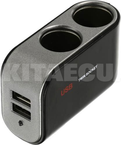 Разветвитель прикуривателя 2в1 + USB с удлинителем PULSO (UNI SC-2069) - 2