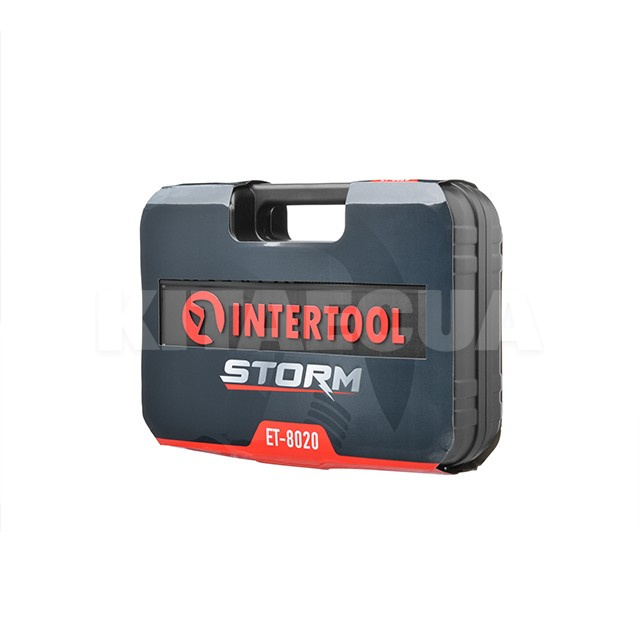 Набор инструментов 1/2" 20 предмета Cr-V STORM Intertool (ET-8020) - 3