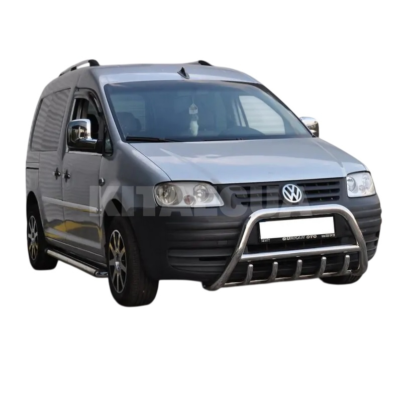 Кенгурятник WT003 Volkswagen Caddy 2004-2010 60мм нержавеющая сталь Caddy CAN (dug127393) - 3