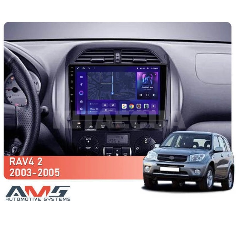 Штатна магнітола MOSS M3 4+32 ГБ 9" Toyota RAV4 2 CA20 CA20W XA20 2003-2005 (F4) AMS (50731) - 2