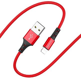 Кабель USB - Lightning 2A BX20 1м красный BOROFONE