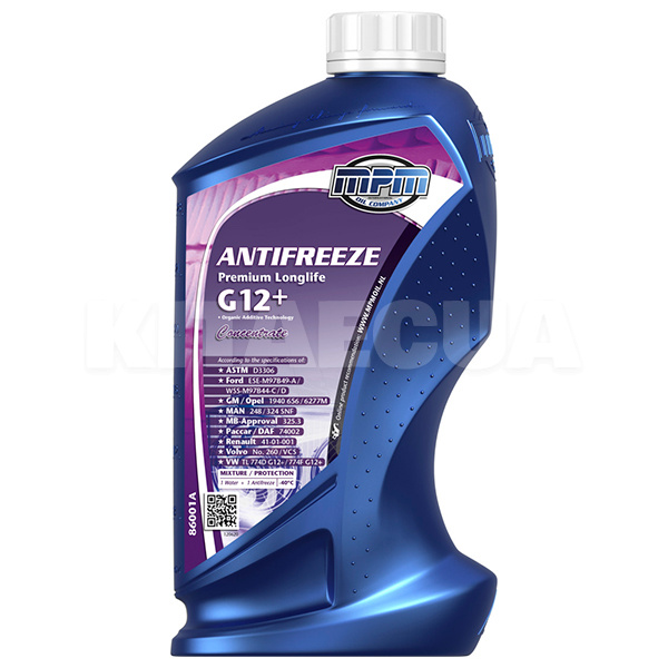 Антифриз-концентрат фиолетовый 1л G12+ -40°C MPM (MPM 86001A)