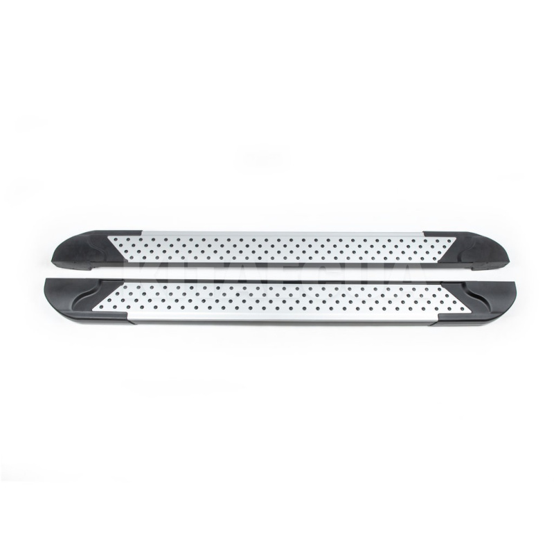 Боковые пороги Allmond Grey (2шт., алюминий) Erkul на HONDA e:NS1 (brr564)