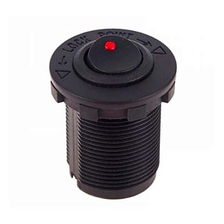 Кнопка врезная в планку 12V 20A RED VITOL