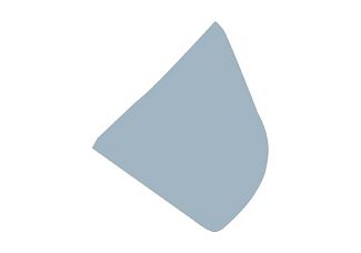 Стекло двери переднее правое (глухое) HQ