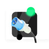 Зарядка для электромобиля 7.4 кВт 32А 1-фаза GB/T AC (китайское авто) Mobile-7 EFС ECOFACTOR (AC-32GBM blue)