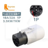 Переходник 7.4 кВт 32А 1-фаза Type 2 (станция) - GB/T AC (китайское авто) c фиксатором FEYREE (P-T2GBT)