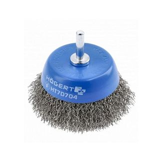 Щітка чашкова зі стрижнем 75 мм HOGERT
