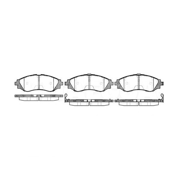 Колодки гальмівні передні REMSA (96405129)