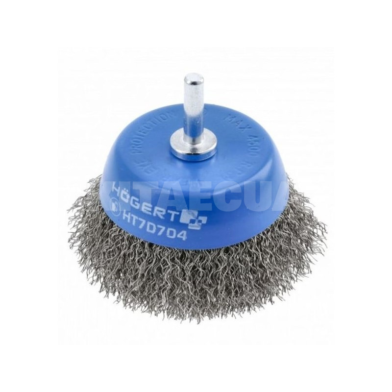Щетка чашечная со стержнем 75 мм HOGERT (HT7D704)