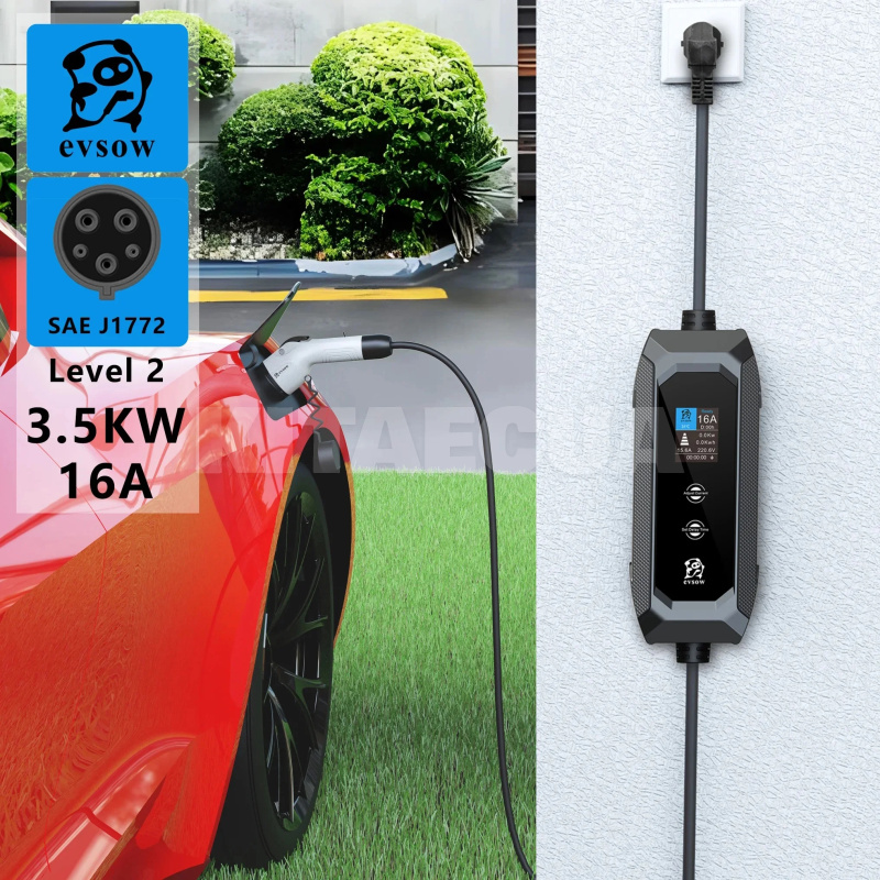 Заряджання Nissan Leaf 3.7 кВт 16А 1-фаза type 1 (американське авто) EVSOW (EV3.5-16-1PH-TP1-NW) - 5