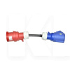 Переходник для зарядки электромобилей Red CEE 32A 3-фазный - Blue CEE 32A 1-фазный JIGU (P-CEERB)