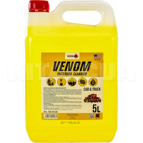 Очиститель обивки салона 5л Venom Interior Cleaner NOWAX (NX05126)
