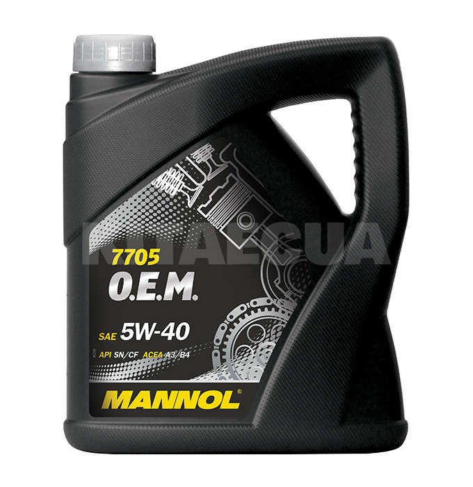 Масло моторное синтетическое 4л 5W-40 O.E.M. for Renault/Nissan Mannol (MN7705-4) - 2