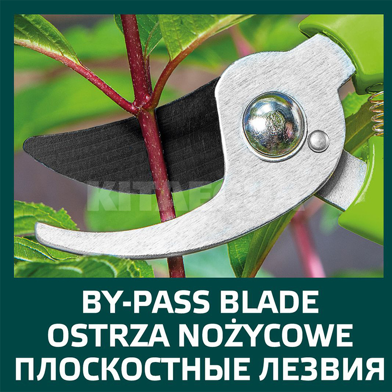 Секатор садовий з наковаленкою 10 мм VERTO (15G201) - 3