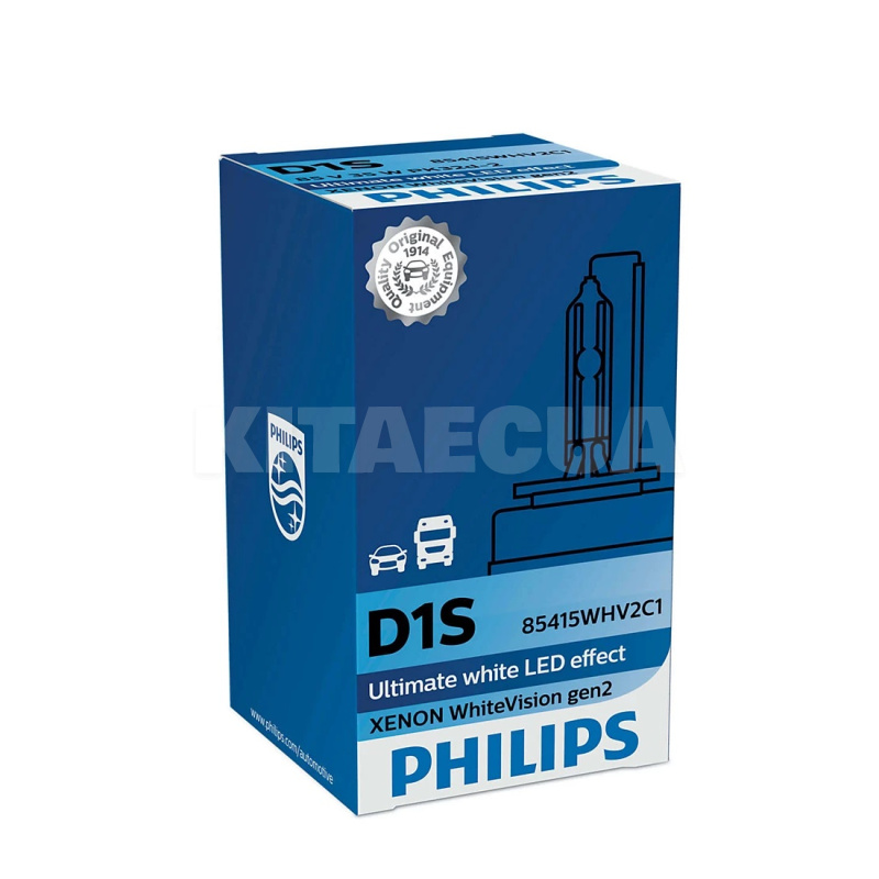 Ксенонова лампа D1S 35W 85V (PK32d-2) C1 White Vision Gen2 PHILIPS (85415WHV2C1)