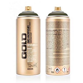 Краска хаки 400мл полуглянцевая Gold MONTANA