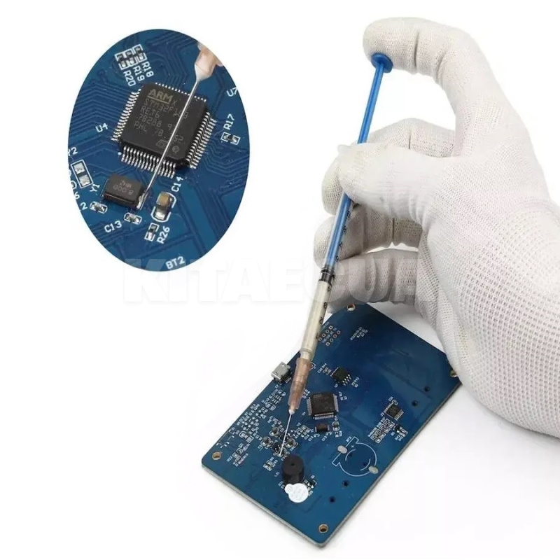 Клей токопроводящий (лак) на основе серебра JSD 0.3мл в шприце VOIN (JSD-856YQ0.3ml) - 3