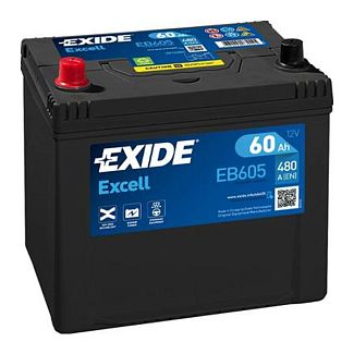 Аккумулятор автомобильный EXCELL 60Ач 480А "+" слева EXIDE