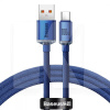 Кабель USB Type-C 100W Crystal Shine Series 1.2м синій BASEUS (351040004)