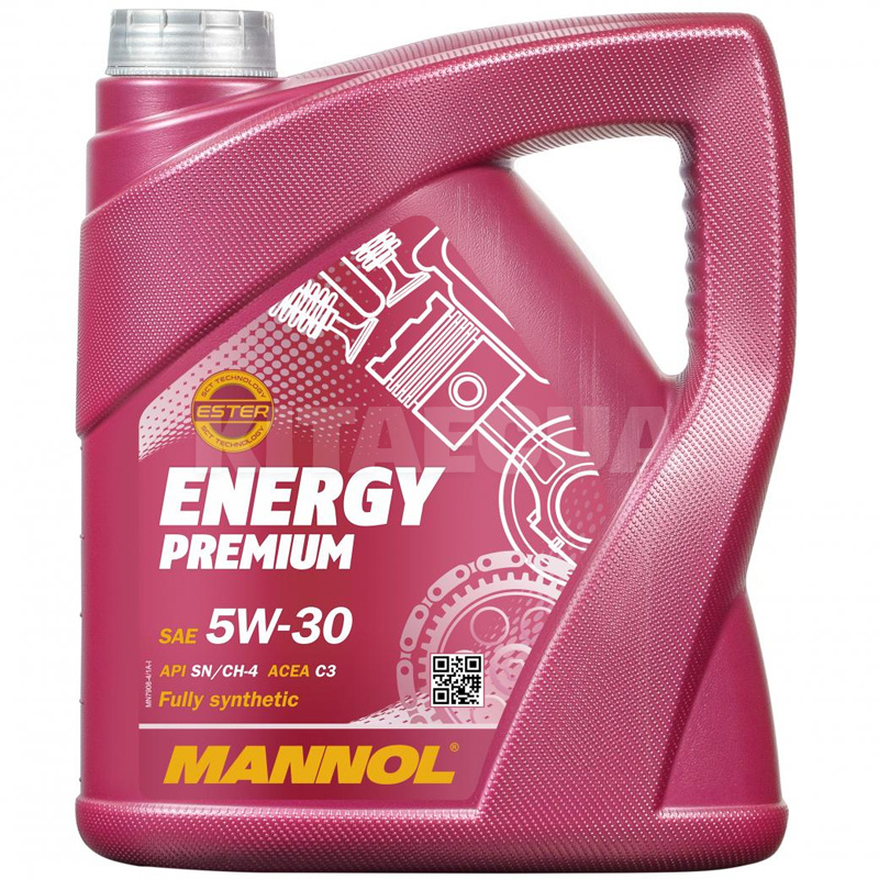 Масло моторне синтетичне 4л 5W-30 Energy Premium Mannol (MN7908-4)