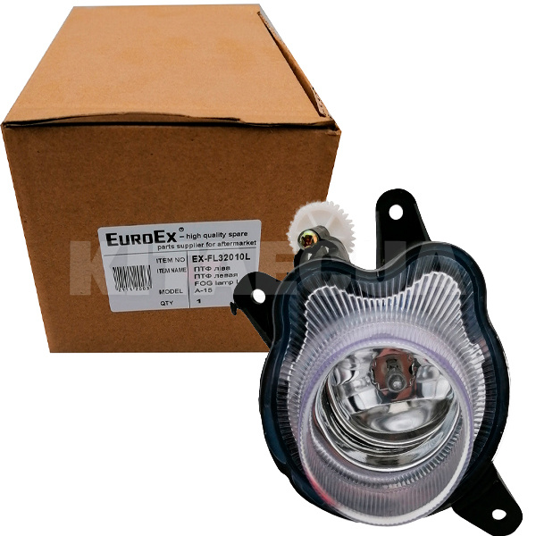 Фара противотуманная левая (пластик) EuroEx на Chery AMULET (A15-3732010BA)