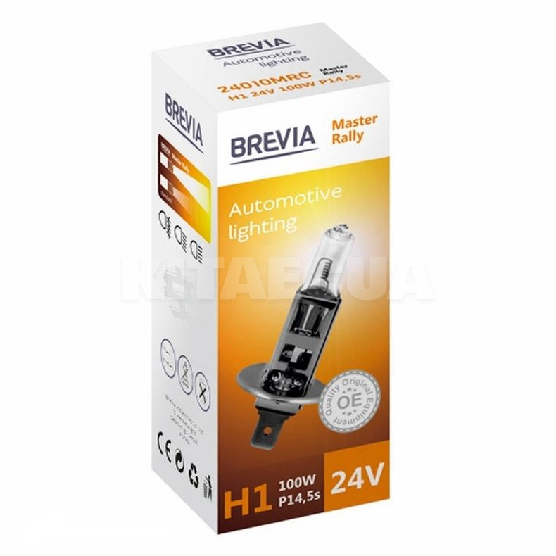 Галогенная лампа H1 100W 24V Master Rally CP BREVIA (24010MRC)